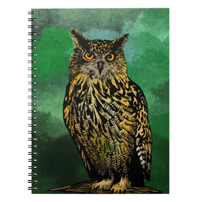 Eagle owl notebook (Front)