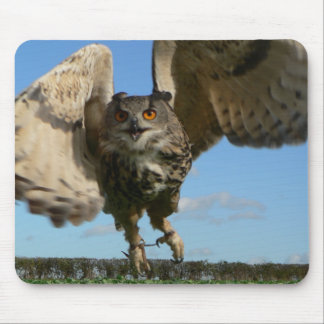 Eagle Owl Swooping Mouse Pad