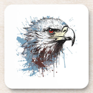 Eagle painting  coaster