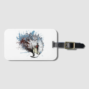 Eagle painting luggage tag