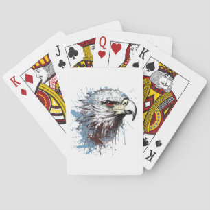 Eagle painting  playing cards