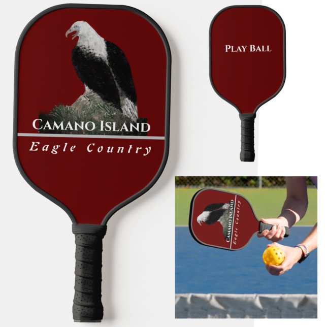 Eagle, Personalise City Text Pickleball Paddle (Creator Uploaded)