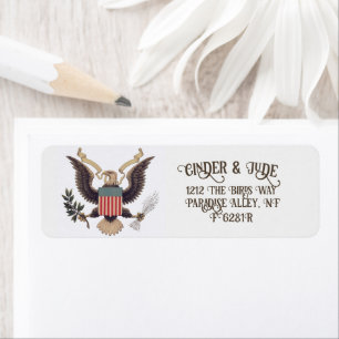 Eagle Personalised Customise Return Address Label