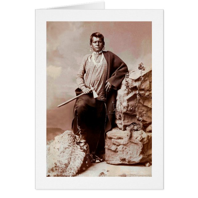 Eagle Plume native American card (Front)