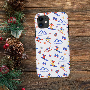Eagle Point Beaver Utah Ski Snowboard Pattern iPhone 11 Case