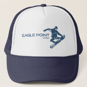 Eagle Point Resort Utah Snowboarder Trucker Hat