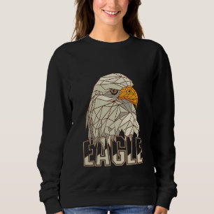 Eagle Polygon Bird love Falconry Falcons Ornitholo Sweatshirt