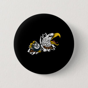 Eagle Pool 8 Ball Billiards Cartoon 6 Cm Round Badge