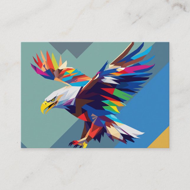 Eagle pop art enclosure card (Front)