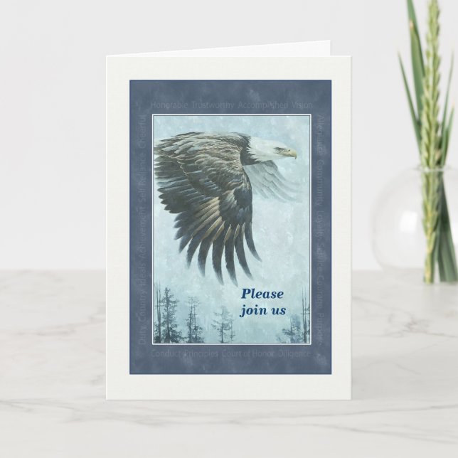 Eagle - Portrait - Award Invitation - Achievement (Front)