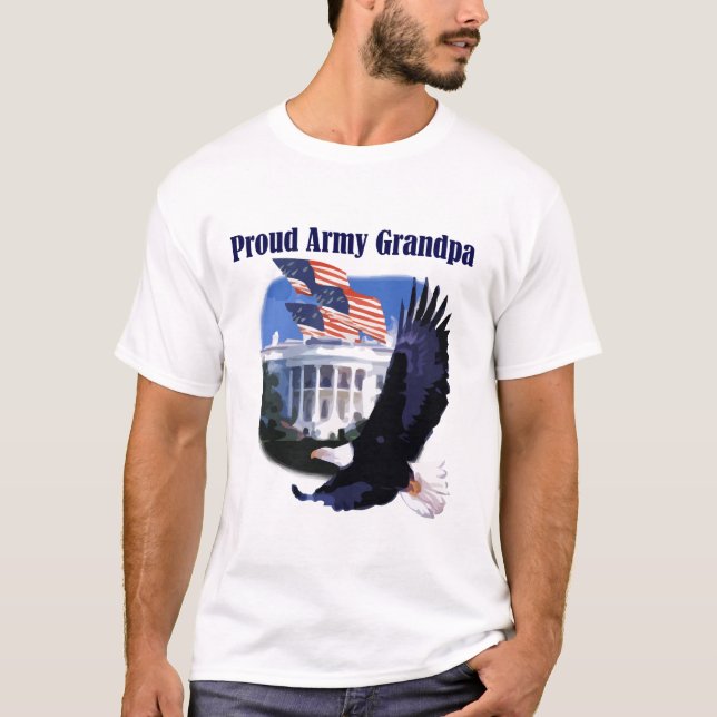 Eagle Proud Army Grandpa Tshirts and Gifts (Front)