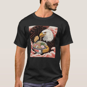 Eagle Ramen Japanese Kawaii Anime America Funny Ea T-Shirt