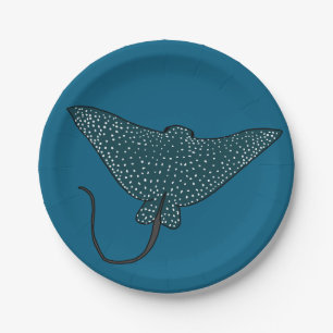 Eagle Ray Paper Plate