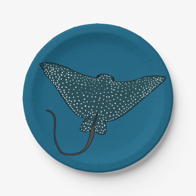 Eagle Ray Paper Plate (Front)