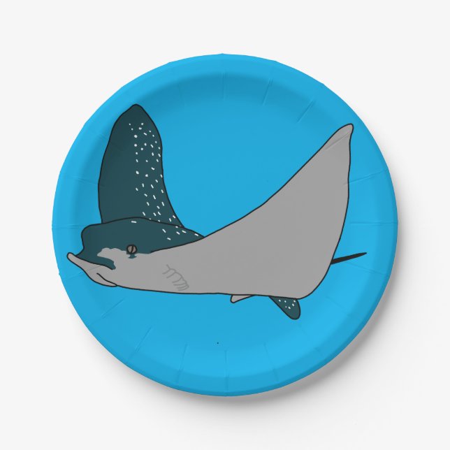 Eagle Ray Paper Plate (Front)
