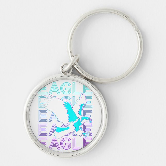 Eagle Retro  Key Ring (Front)