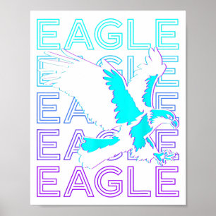 Eagle Retro Poster
