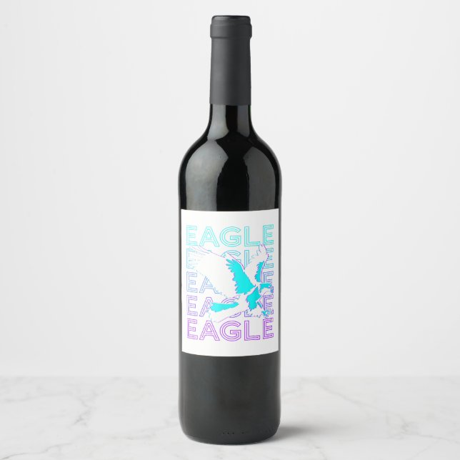 Eagle Retro  Wine Label (Front)