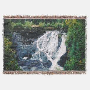 Eagle River Falls throw blanket