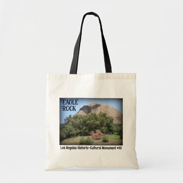 Eagle Rock California Monument Landmark Tote Bag (Front)