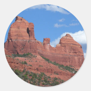 Eagle Rock I Sedona Arizona Travel Photography Classic Round Sticker