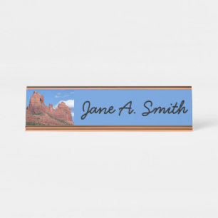 Eagle Rock I Sedona Arizona Travel Photography Desk Name Plate