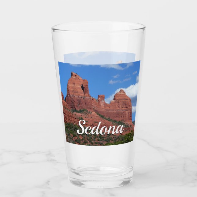Eagle Rock I Sedona Arizona Travel Photography Glass (Front)