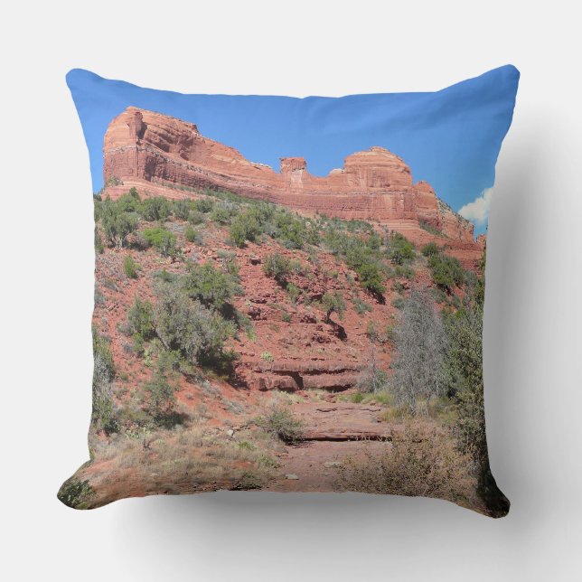 Eagle Rock II Sedona Arizona Travel Photography Cushion (Front)