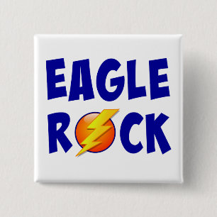 Eagle Rock Lightning Bolt 15 Cm Square Badge