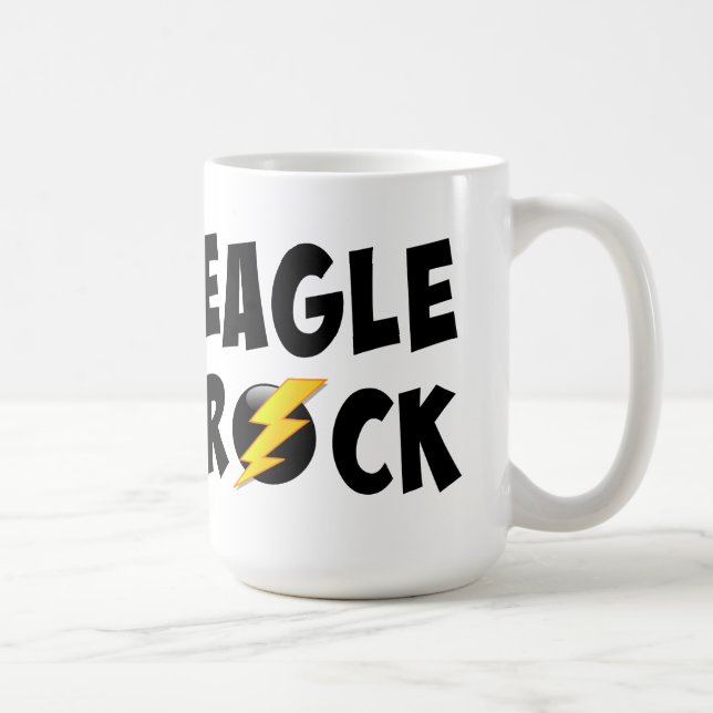 Eagle Rock Lightning Bolt Coffee Mug (Right)