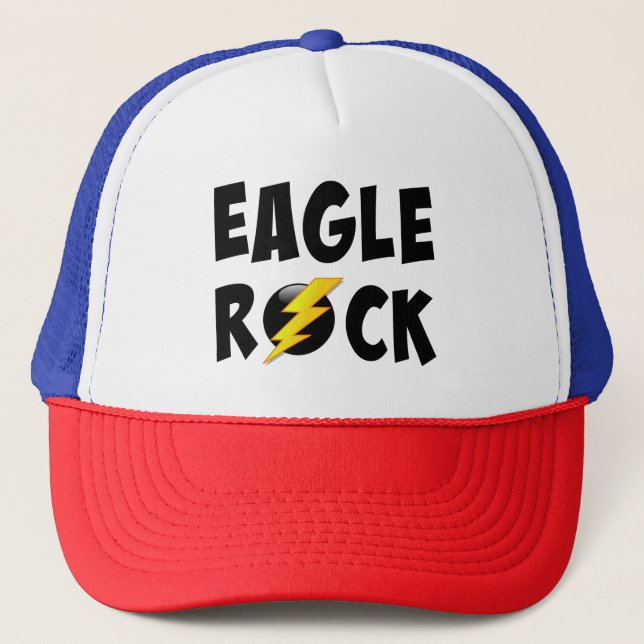 Eagle Rock Lightning Bolt Trucker Hat (Front)