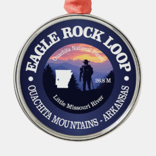 Eagle Rock Loop (rd2) Metal Ornament