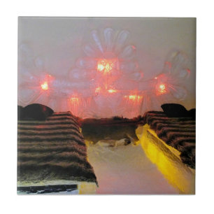Eagle Room at Hotel de Glace, Quebec, Canada Ceramic Tile