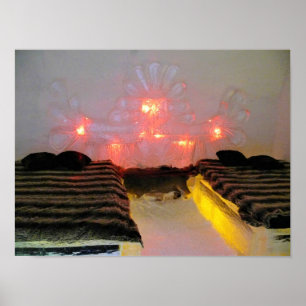 Eagle Room at Hotel de Glace, Quebec, Canada Poster