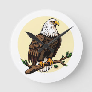 Eagle Round Clock