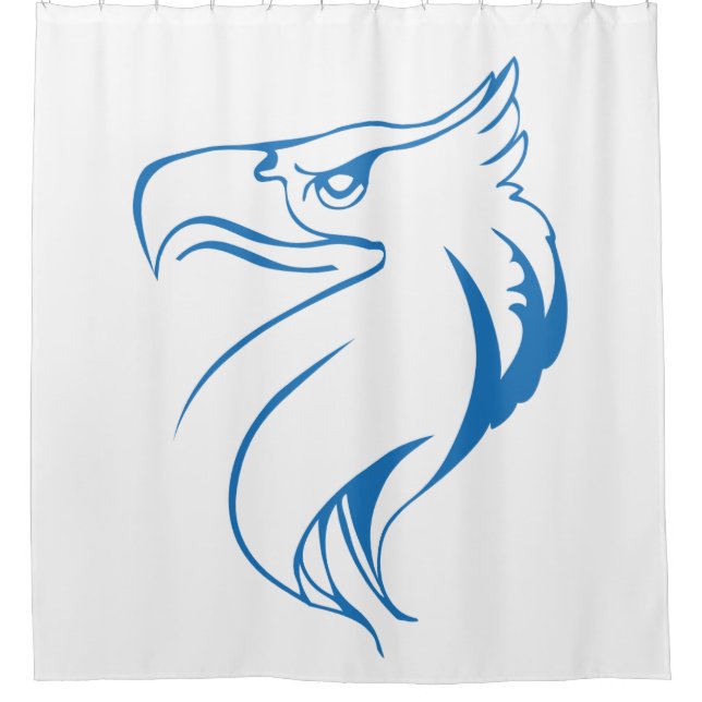 Eagle’s head shower curtain (Front)