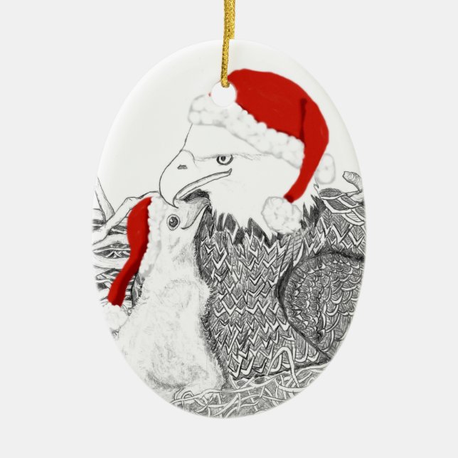 Eagle Santa Ornament Harriet + E16 A Mother's Love (Front)