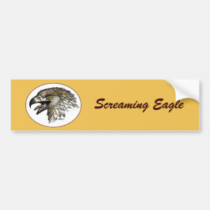 Eagle Screaming Bumper Sticker