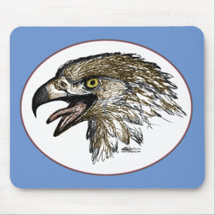Eagle Screaming Mouse Pad