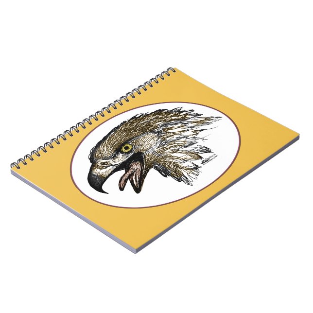 Eagle Screaming Notebook (Left Side)