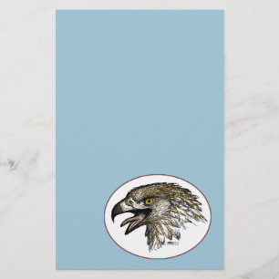 Eagle Screaming Stationery