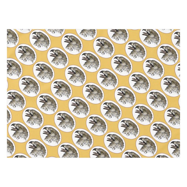 Eagle Screaming Tablecloth (Front (Horizontal))