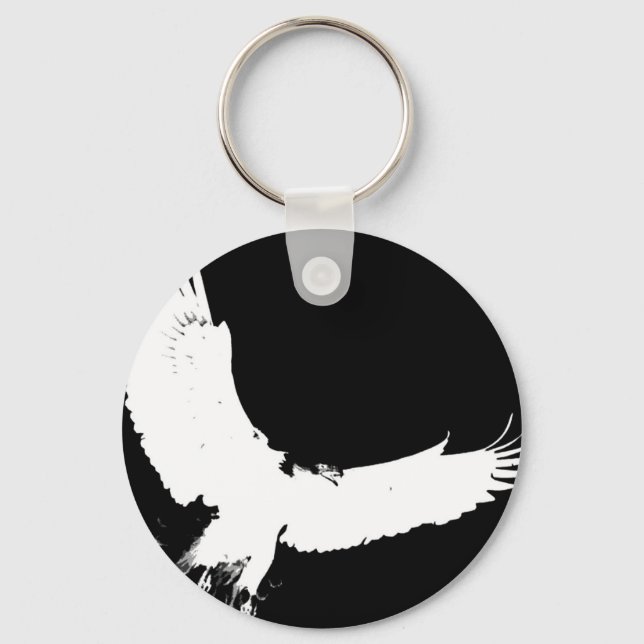 Eagle Silhouette Key Ring (Front)