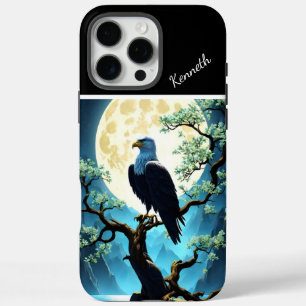 Eagle Silhouette on River Willow iPhone 16 Pro Max Case