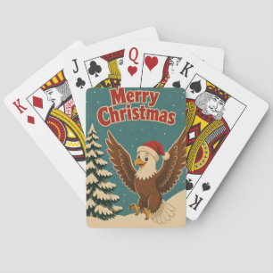 Eagle Snow Drift Animal Christmas Playing Cards
