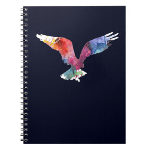 Eagle Spirit Animal Bird. Totem. Watercolor Art Notebook