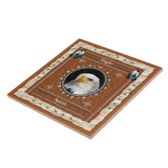 Eagle Spirit Energy Ceramic Tile (Side)