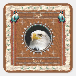 Eagle Spirit Energy Square Sticker