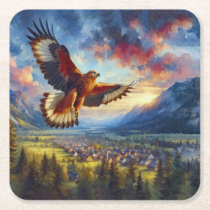 Eagle Square Paper Coaster