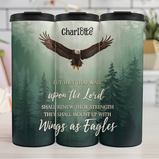 Eagle: Strength, Hope, Lord's Renewal Thermal Tumbler (Creator Uploaded)